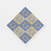Gold Blue Star van David Art Panels Servetten (Hoek)