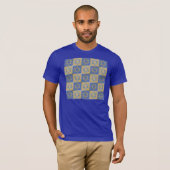 Gold Blue Star van David Art Panels T-shirt (Voorkant volledig)