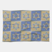 Gold Blue Star van David Art Panels Theedoek (Horizontaal)
