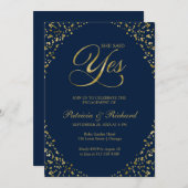 Gold Blue zei dat ze een uitnodiging van de Engage (Voorkant / Achterkant)