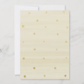 Gold Blush Bloemen Bruids Douche Uitnodiging (Achterkant)