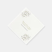 Gold Blush Confetti Stippen Servet (Hoek)