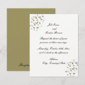 Gold Blush Confetti Wedding Invitation Kaart (Voorkant / Achterkant)