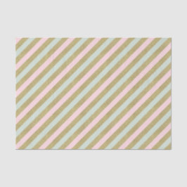 Gold Blush Mint Striped Celebration Tissue Tissuepapier