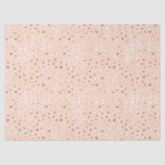 Gold Blush Pink Animal Print    Tissuepapier (Voorkant)