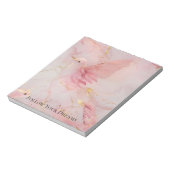 Gold Blush Pink Birds Baby shower Notitieblok (Linkerzijde)