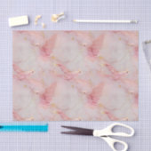 Gold Blush Pink Birds Baby shower Tissuepapier (Craft)