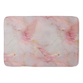 Gold Blush Pink Birds Badmat (Voorkant)