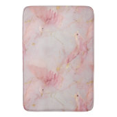 Gold Blush Pink Birds Badmat (Voorkant Verticaal)