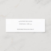 Gold Blush Pink Floral Bunch Earring Display Mini Visitekaartje (Achterkant)