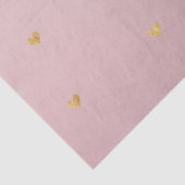 Gold Blush Pink Ombre Hearts Tissuepapier (Detail)
