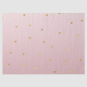 Gold Blush Pink Ombre Hearts Tissuepapier (Voorkant)