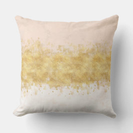 Gold Blush Pink Waterverf Glam Kussen