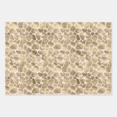 Gold Blush Pink Zebra Animal Print Inpakpapier Vel (Voorkant 3)