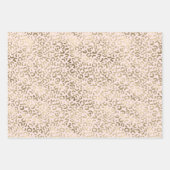 Gold Blush Pink Zebra Animal Print Inpakpapier Vel (Voorkant 2)