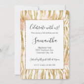 Gold Blush Pink Zebra Print Kaart (Voorkant)