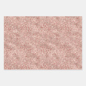 Gold Blush Roze Glitter Leopard Print Inpakpapier Vel (Voorkant)