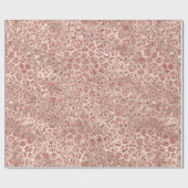 Gold Blush Roze Glitzy Glitter Leopard Print     Cadeaupapier (Vlak)