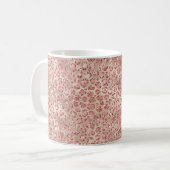 Gold Blush Roze Glitzy Glitter Leopard Print Koffiemok (Voorkant links)