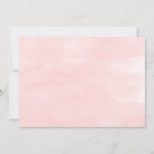 Gold blush roze waterverf Eerste Heilige Communie Kaart (Achterkant)
