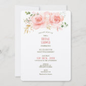 Gold & Blush Vrijgezellenfeest Summer Invitations Kaart (Voorkant)