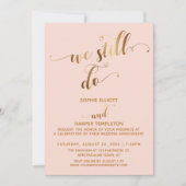 Gold Blush We doen nog steeds typografie Jubileum Kaart (Voorkant)