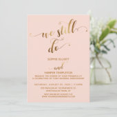 Gold Blush We doen nog steeds typografie Jubileum Kaart (Staand voorkant)
