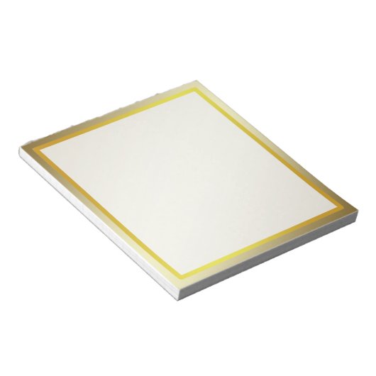 Gold Boarder Photo lijst Autograaf Notitieblok (Schuin)
