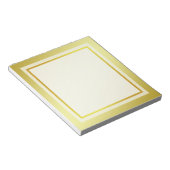 Gold Boarder Photo lijst Notitieblok (Schuin)