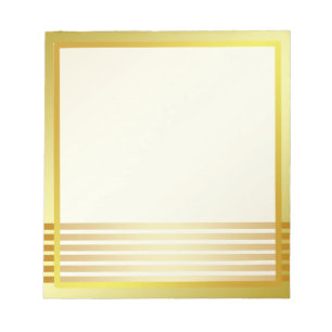 Gold Boarder Striped Photo lijst Autograaf Notitieblok