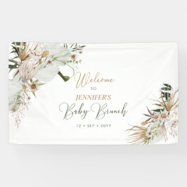Gold Boho/Bohemian Baby Brunch Welkom Spandoek