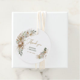 Gold Boho/Bohemian Wedding Hartelijk dank Bedankjes Labels