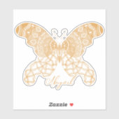 Gold Boho Butterfly Sticker (Vel)