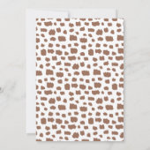 Gold Boho Floral Safari 2 Wilde 2e verjaardag Kaart (Achterkant)