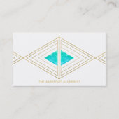 *~* Gold Boho - Triangles Sacred Geometry Alchemy Visitekaartje (Voorkant)