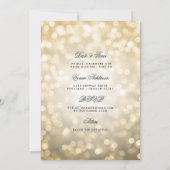 Gold Bokeh 60th Birthday Sla de datum op met detai Kaart (Achterkant)