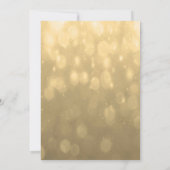 Gold Bokeh | Bar Mitzvah Kaart (Achterkant)