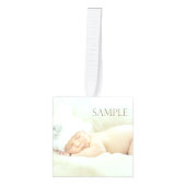 Gold Bokeh-kerstcadeaufotosjabloon Decoratie (Voorkant)