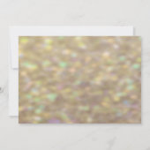 Gold Bokeh Licht zal je mijn Bridesmaid zijn Kaart (Achterkant)