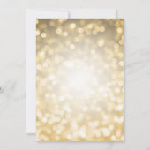 Gold Bokeh Lights Corporate Grand Opening Kaart (Achterkant)