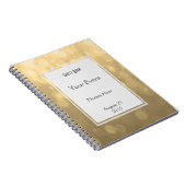 Gold Bokeh Lights Guest Book Notitieboek (Rechterzijde)