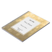 Gold Bokeh Lights Guest Book Notitieboek (Linkerzijde)