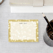Gold Bokeh Pattern - Aangepast Post-it® Notes