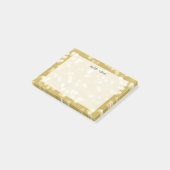 Gold Bokeh Pattern - Aangepast Post-it® Notes (Schuin)