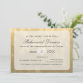 Gold Bokeh | repetitief diner Kaart (Staand voorkant)