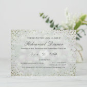 Gold Bokeh | repetitief diner Kaart (Staand voorkant)