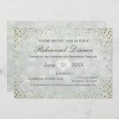 Gold Bokeh | repetitief diner Kaart (Voorkant / Achterkant)