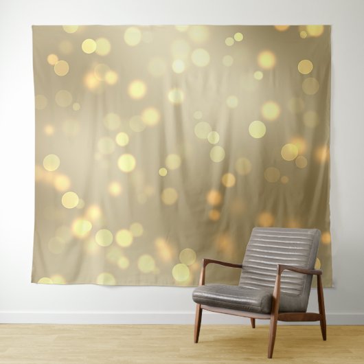 Gold Bokeh Tapestry Wandkleed (In Situ (horizontaal))