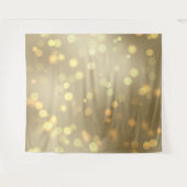 Gold Bokeh Tapestry Wandkleed (Voorkant (horizontaal))