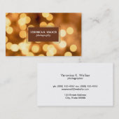 Gold Bokeh Visitekaartje (Voorkant / Achterkant)